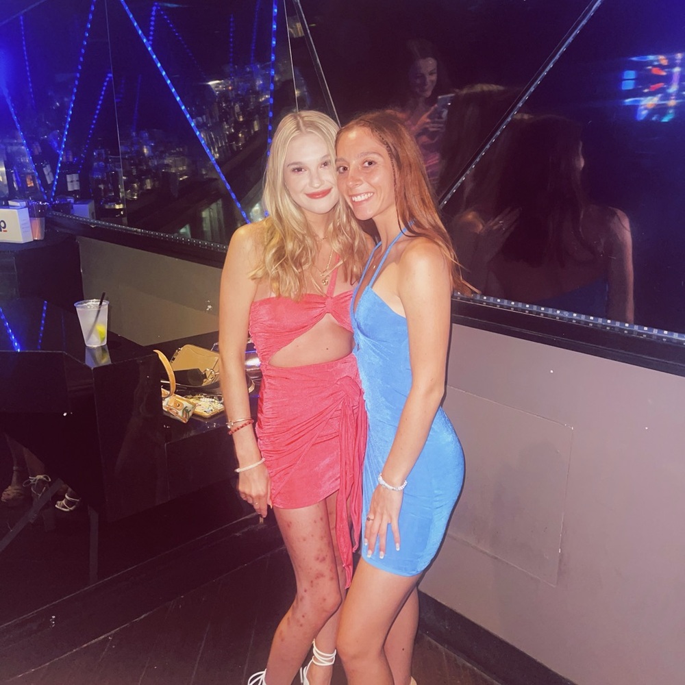 White Fox Love Language Mini Dress Pink